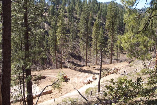 North End of the Building Site from Above