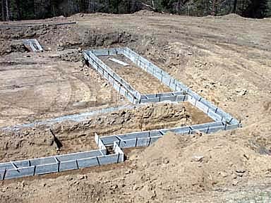 House Footings Back of House