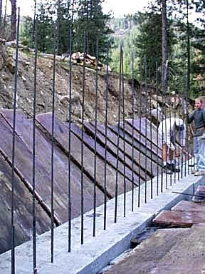 Rebar for the Back Wall of the Garage