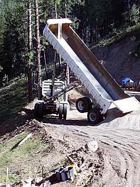 Dumping Sand