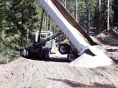 Dumping Sand