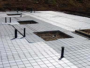 Ready for the Heating Pipe in the Slab