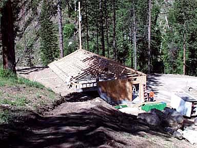 Roof Trusses on Garage