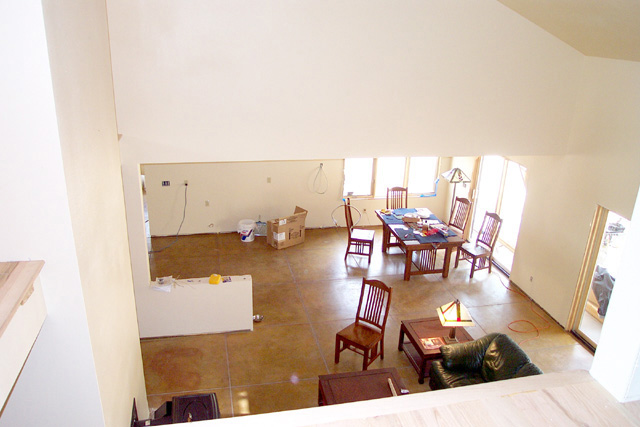 moving into the house