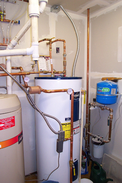 the water heater