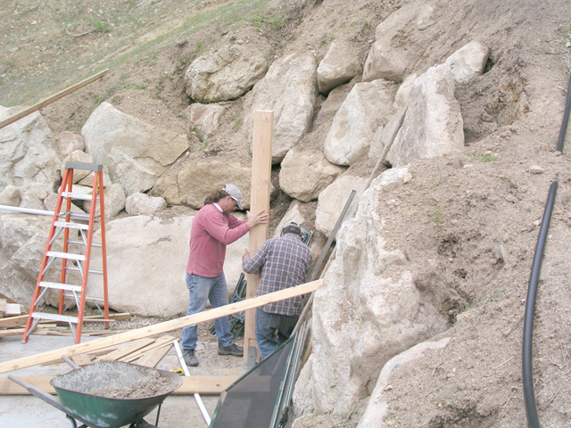 setting shed posts