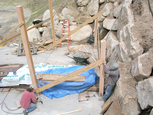 leveling posts for shed