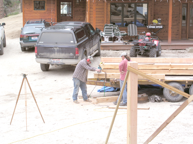 using the router on the shed posts