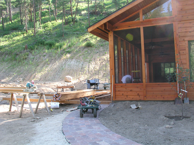 porch and future deck    