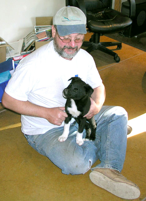 curtis' new puppy, Buster 