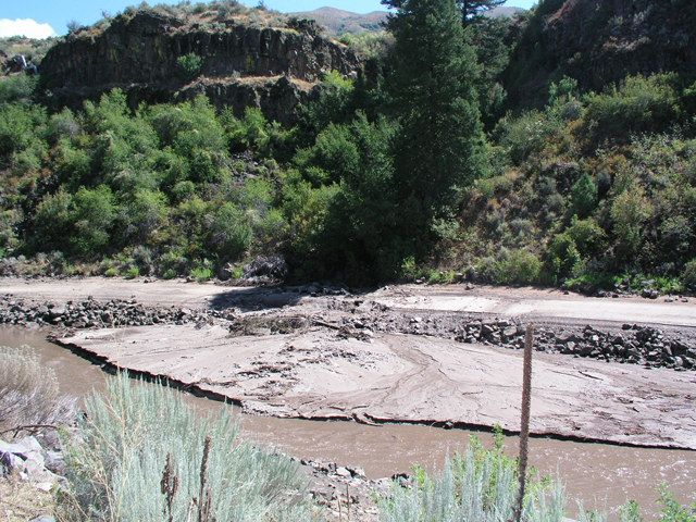 Hard rains cause mudslides
