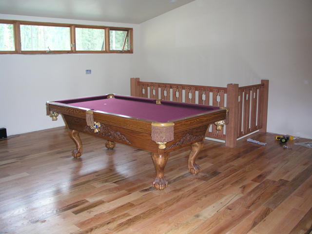Finally got pool table and rail