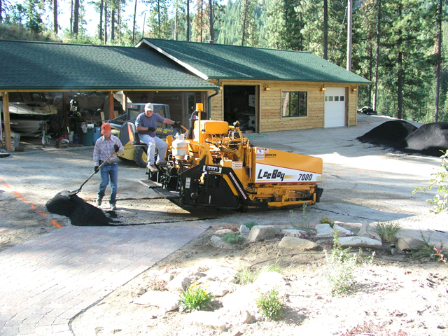 Start of paving