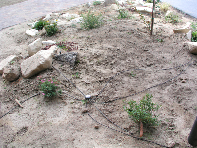 One of hte sprinkler systems   