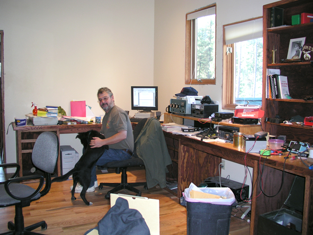 Curtis' office, radio and reloading room 