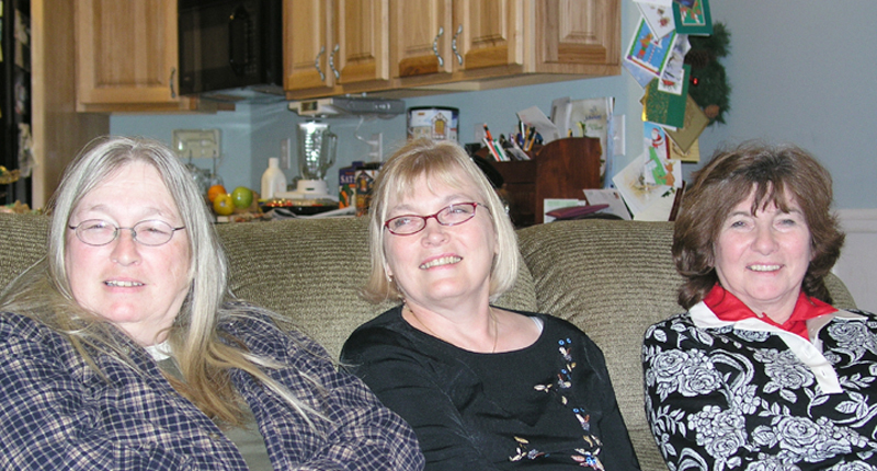 Jane and sisters Pat and Judy  
