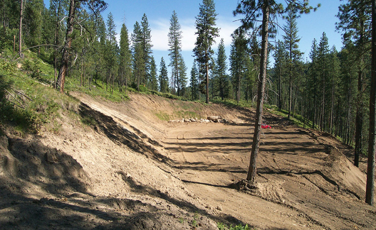 Picture Looking Southeast Along the Excavation.